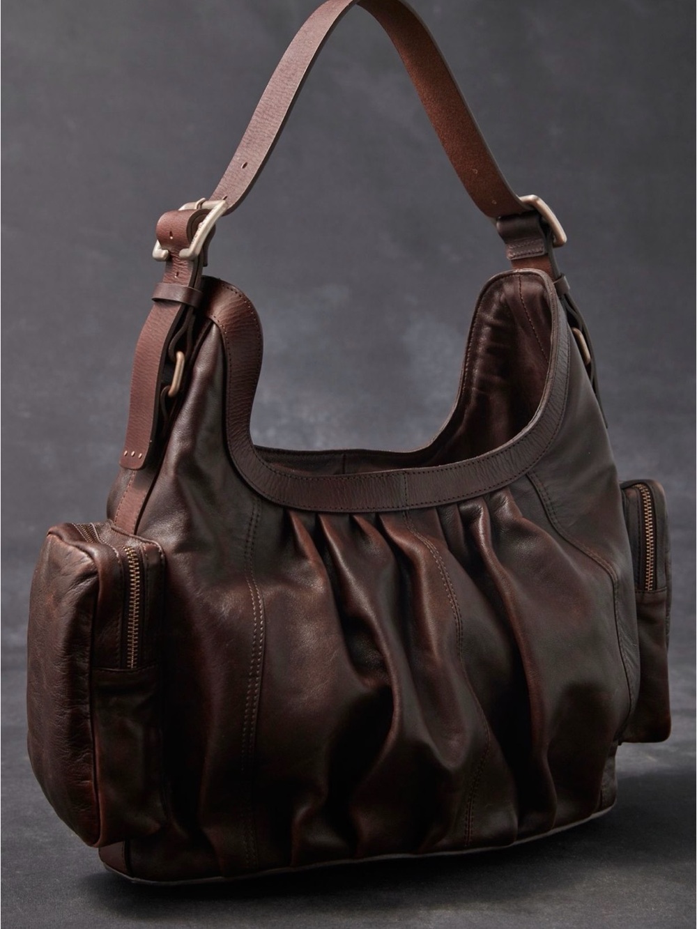 We The Free Hattie Hardware Shoulder Bag Brown